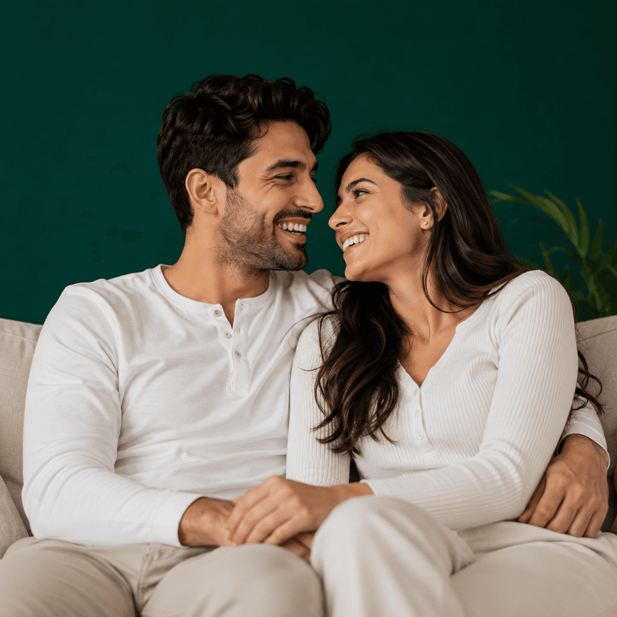 Couple sitting together, representing partner involvement in PE treatment