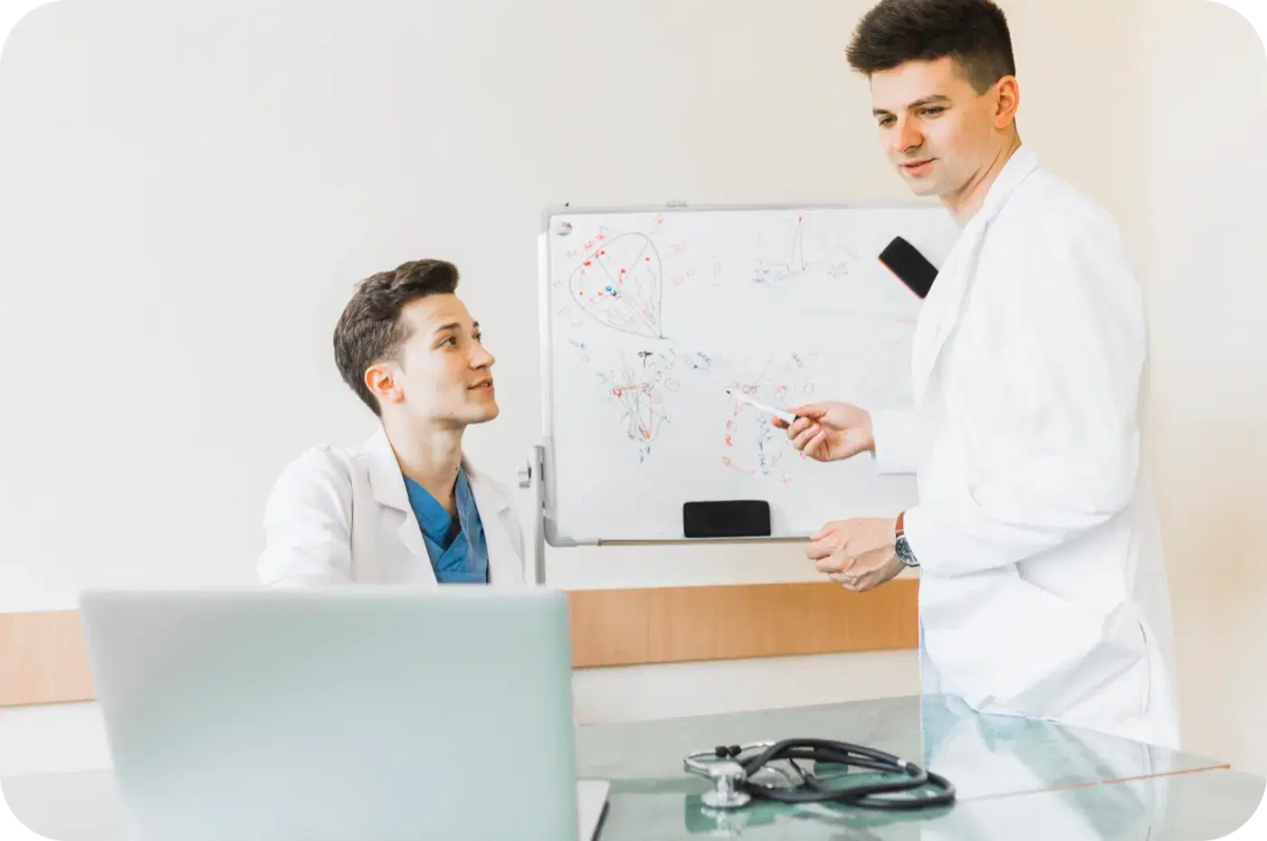 Doctor teaching