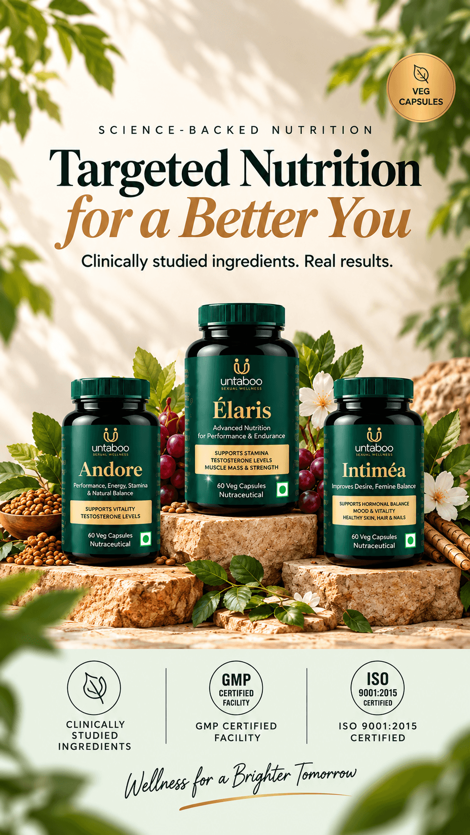 Targeted nutrition for a better you — clinically studied unTaboo supplements